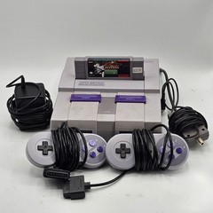 Nintendo SNES Console w/ 2 Controllers, Power Cord & Ken Griffey Jr MLB Untested
