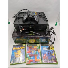 Microsoft Xbox Console Bundle Original Box Controller 3 Games Shark Tale Nemo