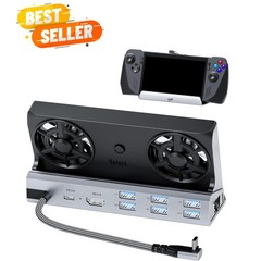 Multi-Device 12-in-1 Docking Station with 4K Output, 6 Ports & Cooling Fans